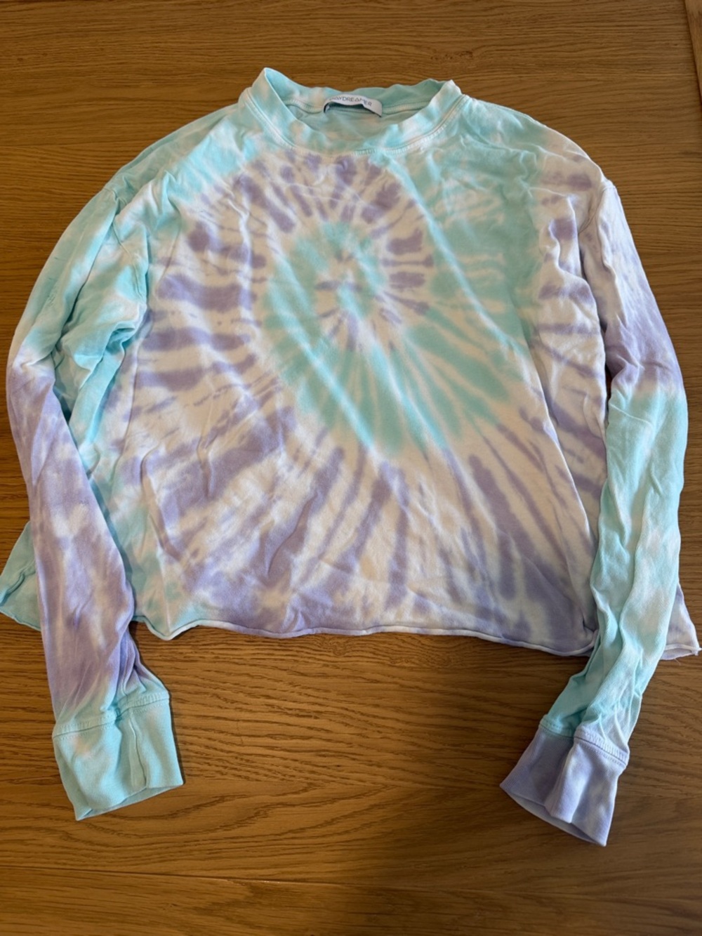 Daydreamer Lavender & Aqua Tie-Dye Long Sleeve Tee